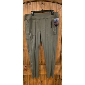 NWT Ridgecut Toughwear Work Legging Pants Womens XL Olive Green Stretch Pockets
